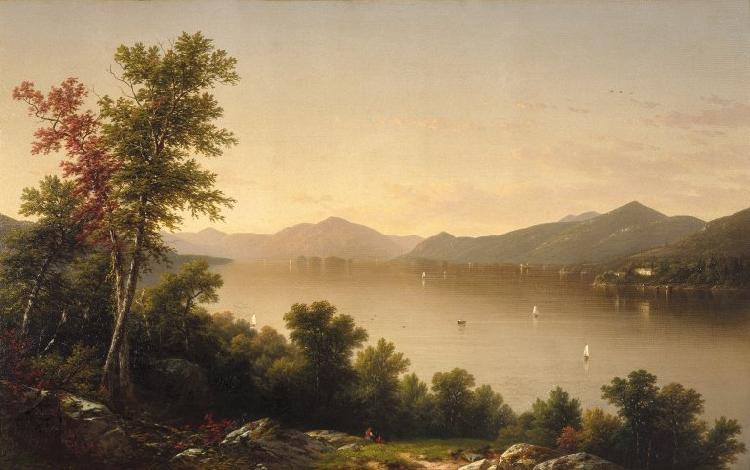 John William Casilear Lake George Germany oil painting art